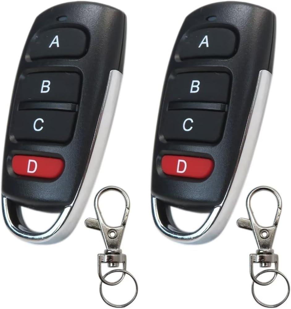 JRSHOME 433 Mhz Electric Gate Fob Remote Control Key Fob