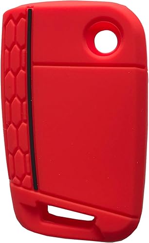 Miniatura 9 de Funda de silicona con 4 botones para control remoto de VW 2016-2017 Golf Polo GTI 2018 2019 Tiguan, no incluye la llave