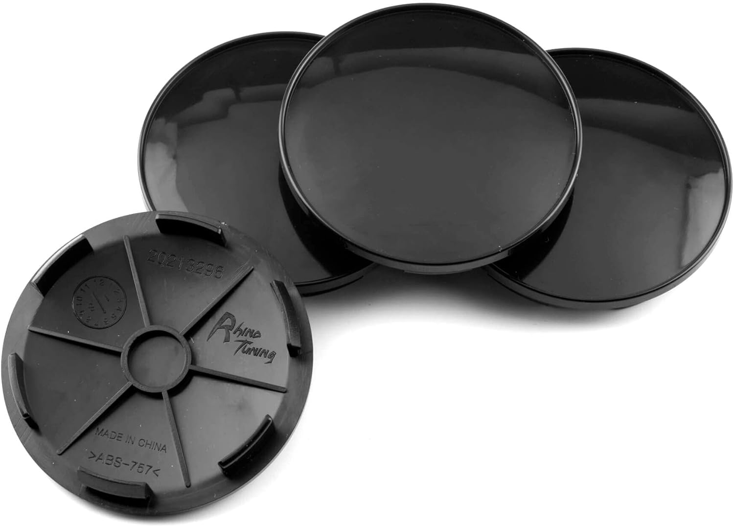 RTRHINOTUNING 4 Pack 2.68“(68mm)/ 2.42"(62mm) Wheel Center Caps Black for Wheel Rim : Automotive