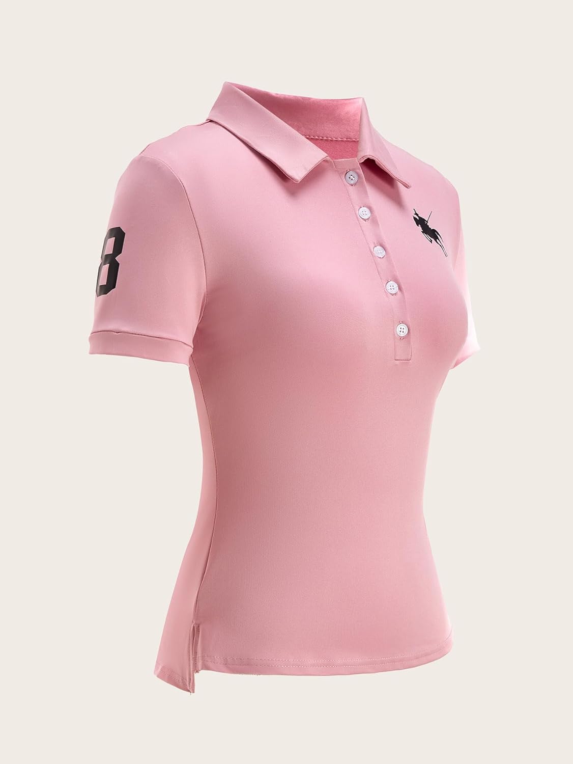 Women's Summer Button Front Graphic Tees Cute Collared Short Sleeve Fitted T Shirts Dressy Casual Tops - Image 3