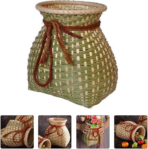 Miniatura 9 de Cabilock Jarrón redondo de 3 piezas Cm Fern Planter Contenedor Cuerda de Ratán Multi- Hecho a mano Misceláneas Cesta de mimbre para Plantas M Tejer