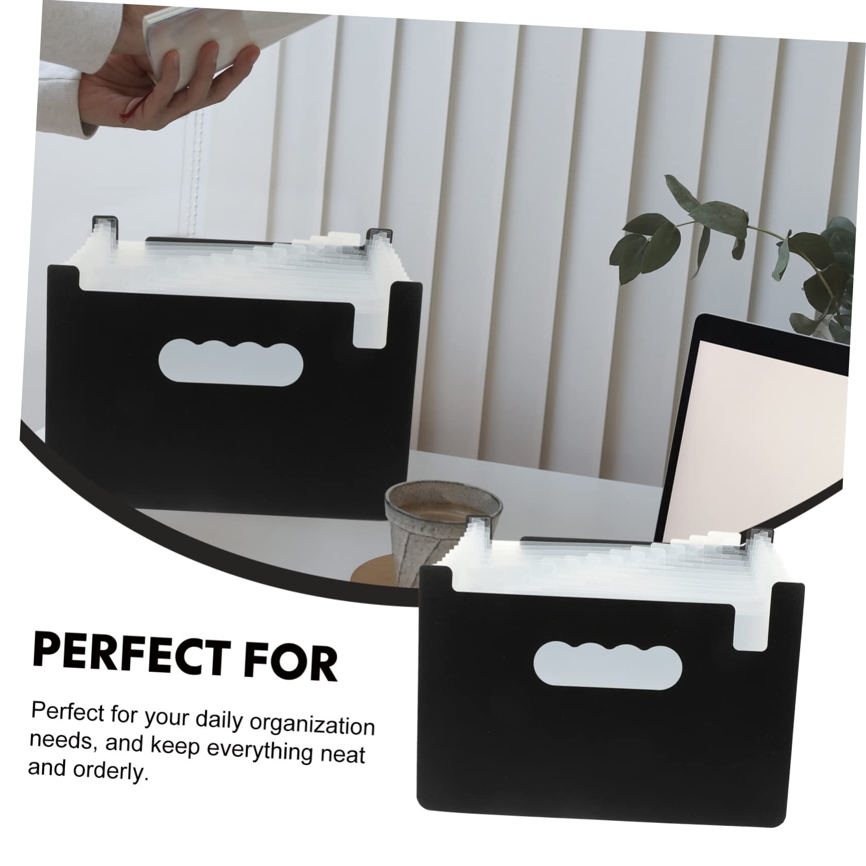 Angoily 7 Piezas Organizador de Recibos y Cupones de Oficina Mini con Carpeta Expandible Multiusos para Facturas y Papelería Accesorio de Oficina Portátil
