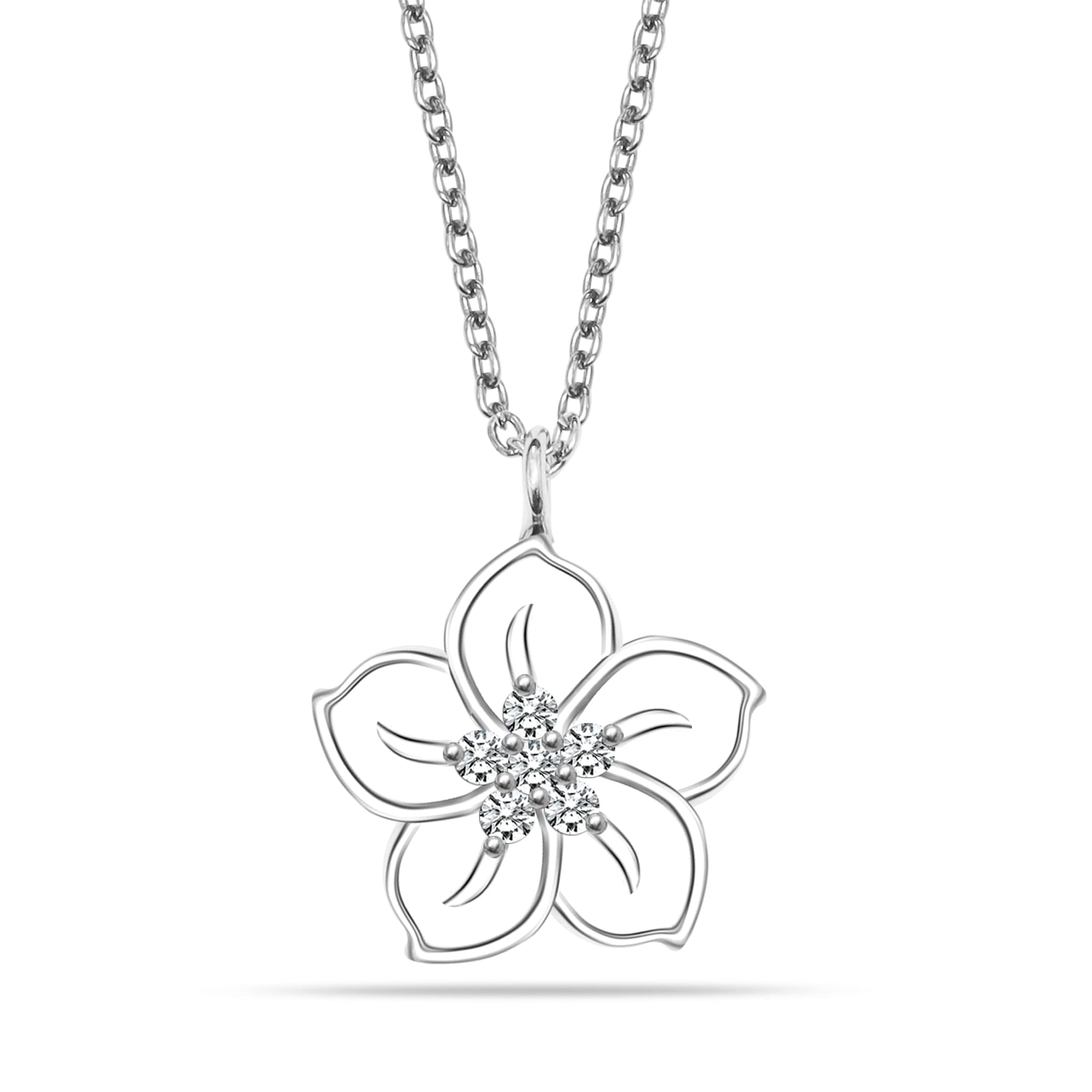 LeCalla Hanging flower with CZ Pendant Necklace for Women and Girls (B0BSQ7TY74) Amazon Price History, Amazon Price Tracker