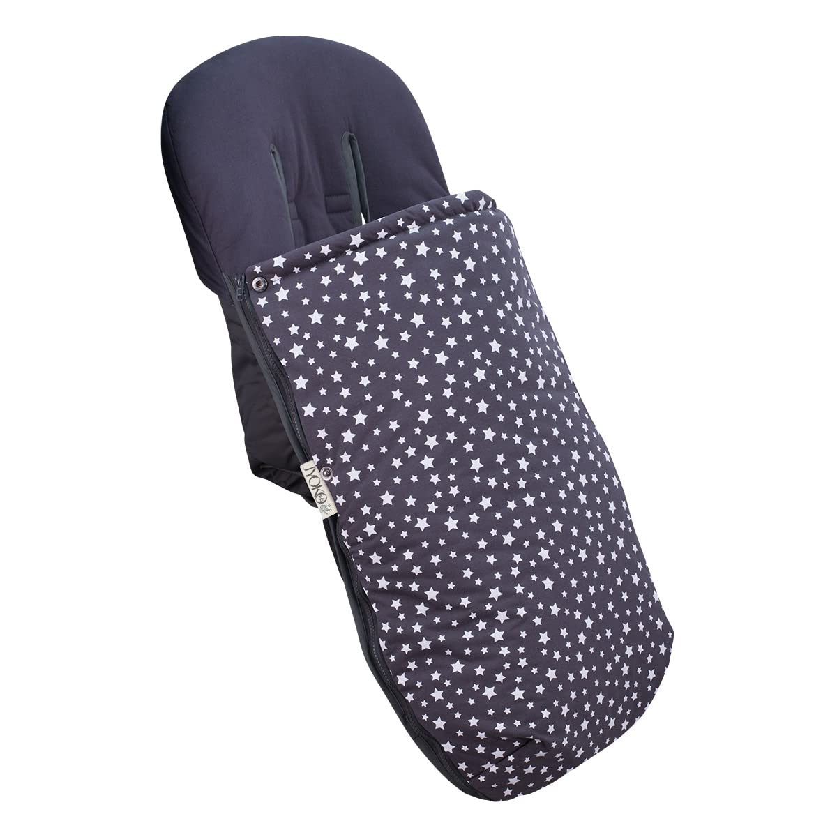 JYOKO KIDS Saco Universal para Cochecito y silla de Paseo, Saco de abrigo para Carrito de Bebé Con Forro de Algodón, Primavera/Entretiempo (WINTER SKY, ALGODON)