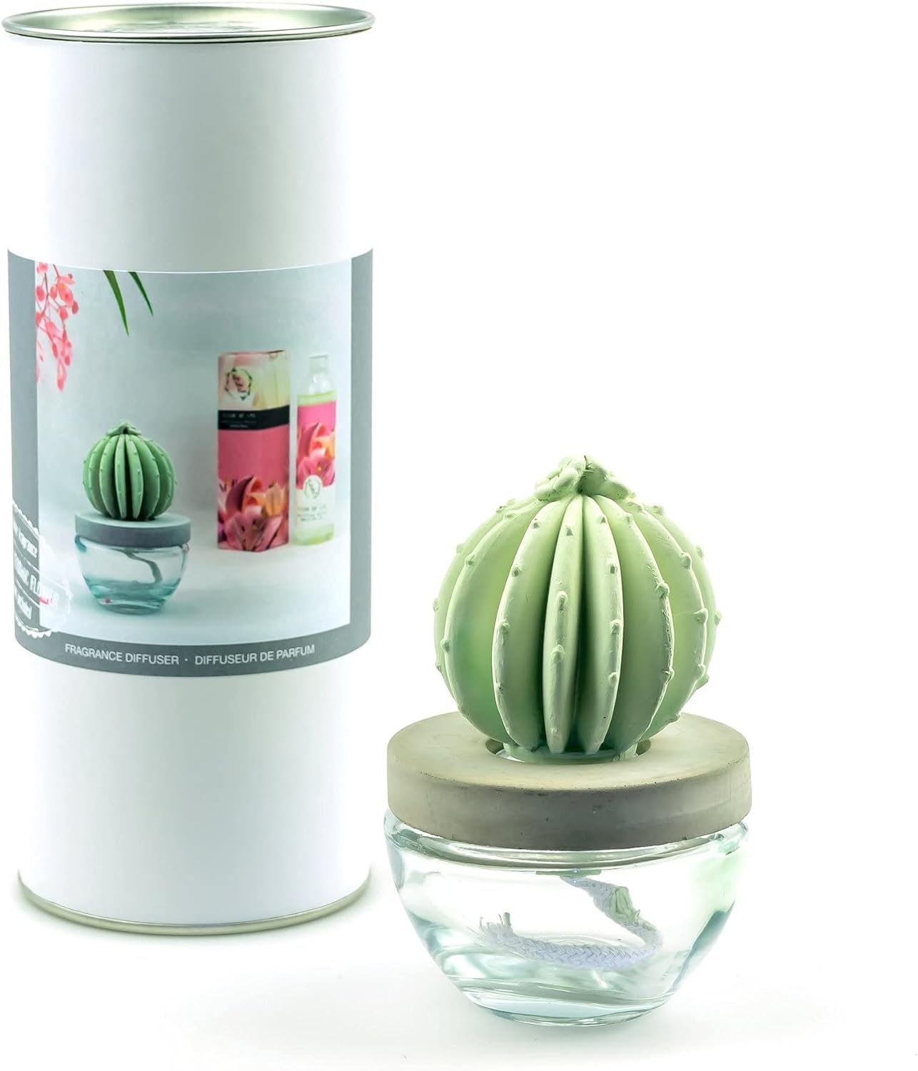 Barrel Cactus Ceramic Fragrance Diffuser Combo 200ml Sweet Azalee