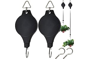 TIHOOD Heavy Duty Plant Pulley Hanger: The Effortless Garden Solution