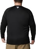 Columbia Men's Terminal Tackle Long Sleeve Shirt, Long Sleeve Shirt, Black/Cool Grey Logo, Medium - 7