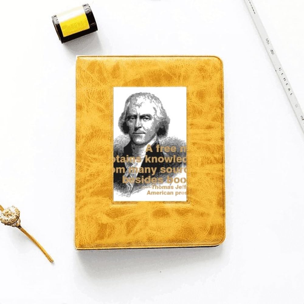 no/no President Jefferson American Motto Photo Album Family Wedding Picture 4x6