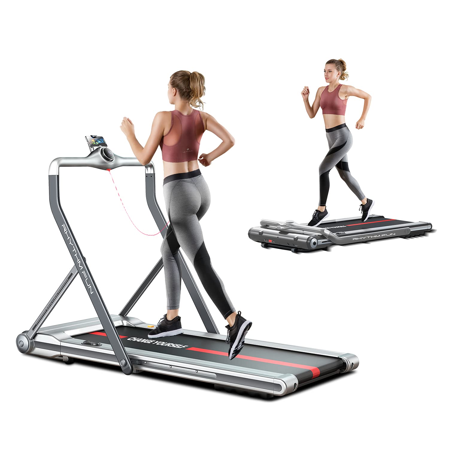 Buy RHYTHM FUN Treadmill 2in1 Folding Treadmill Under Desk Walking