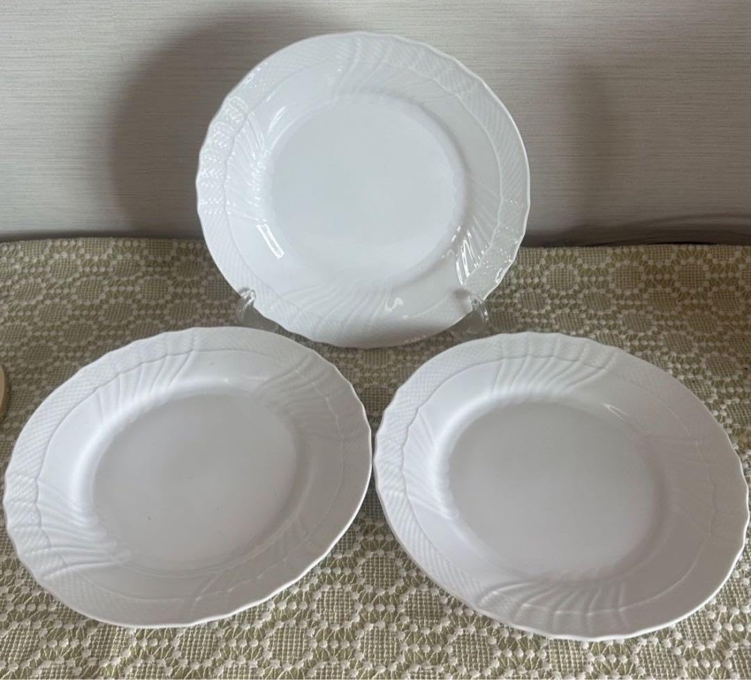 リチャードジノリ ミュージオホワイト ディナープレート,3枚 リチャードジノリ ミュージオホワイト ディナープレート,3枚