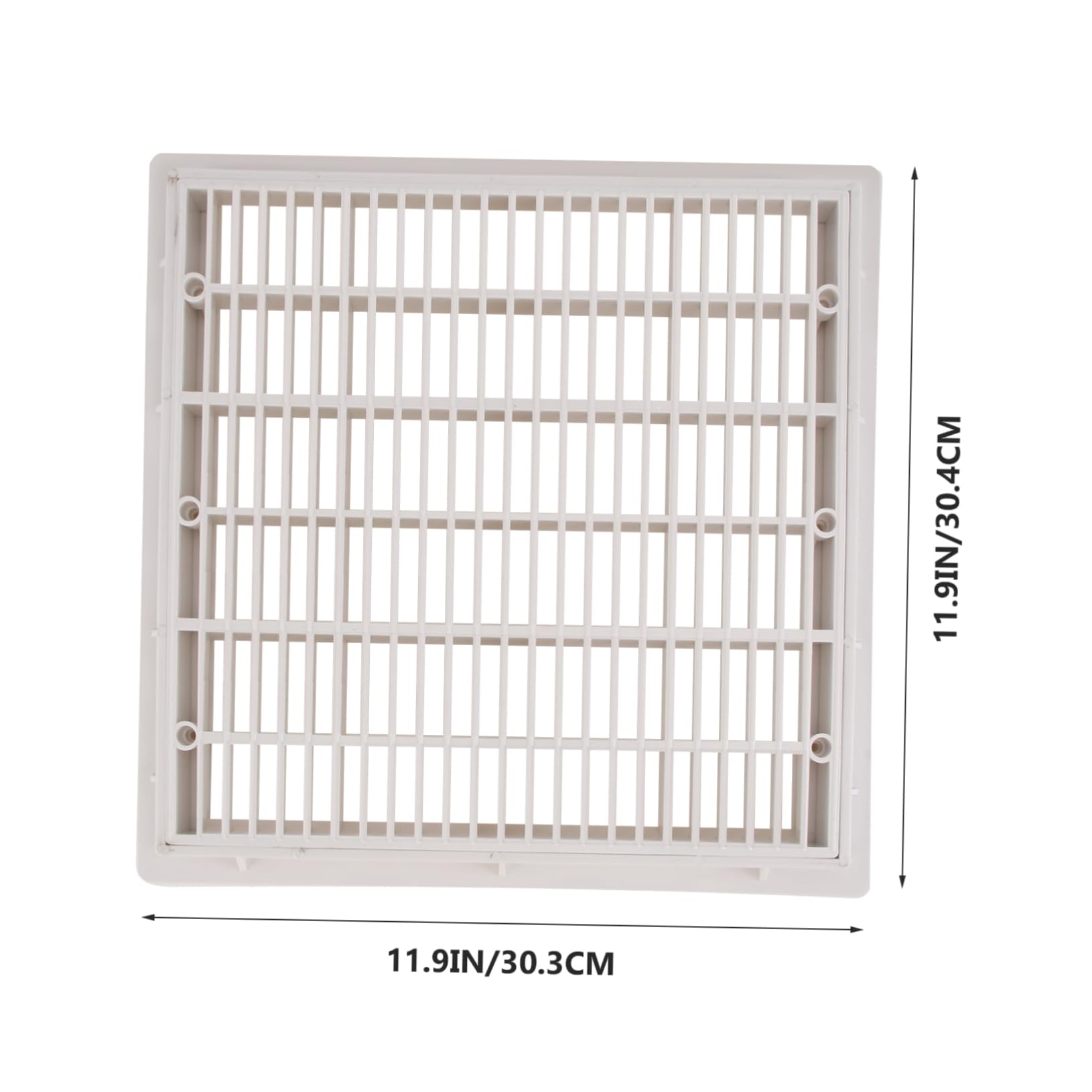 YARNOW Desagüe de Fondo de Piscina Cuadrado de 9 Pulgadas, Plástico Blanco