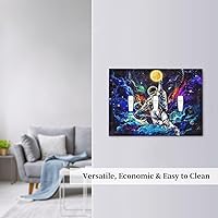 Vista 45 de Vista de ventana, isla tropical, playa, palmeras, cielo soleado, cubierta de interruptor de luz de palanca individual, placa decorativa de pared