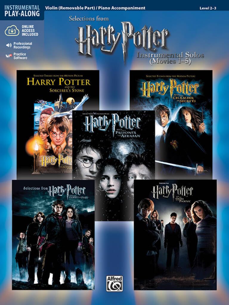 Harry Potter Instrumental Solos for Strings (Movies 1-5): Violin, Book & Online Audio/Software