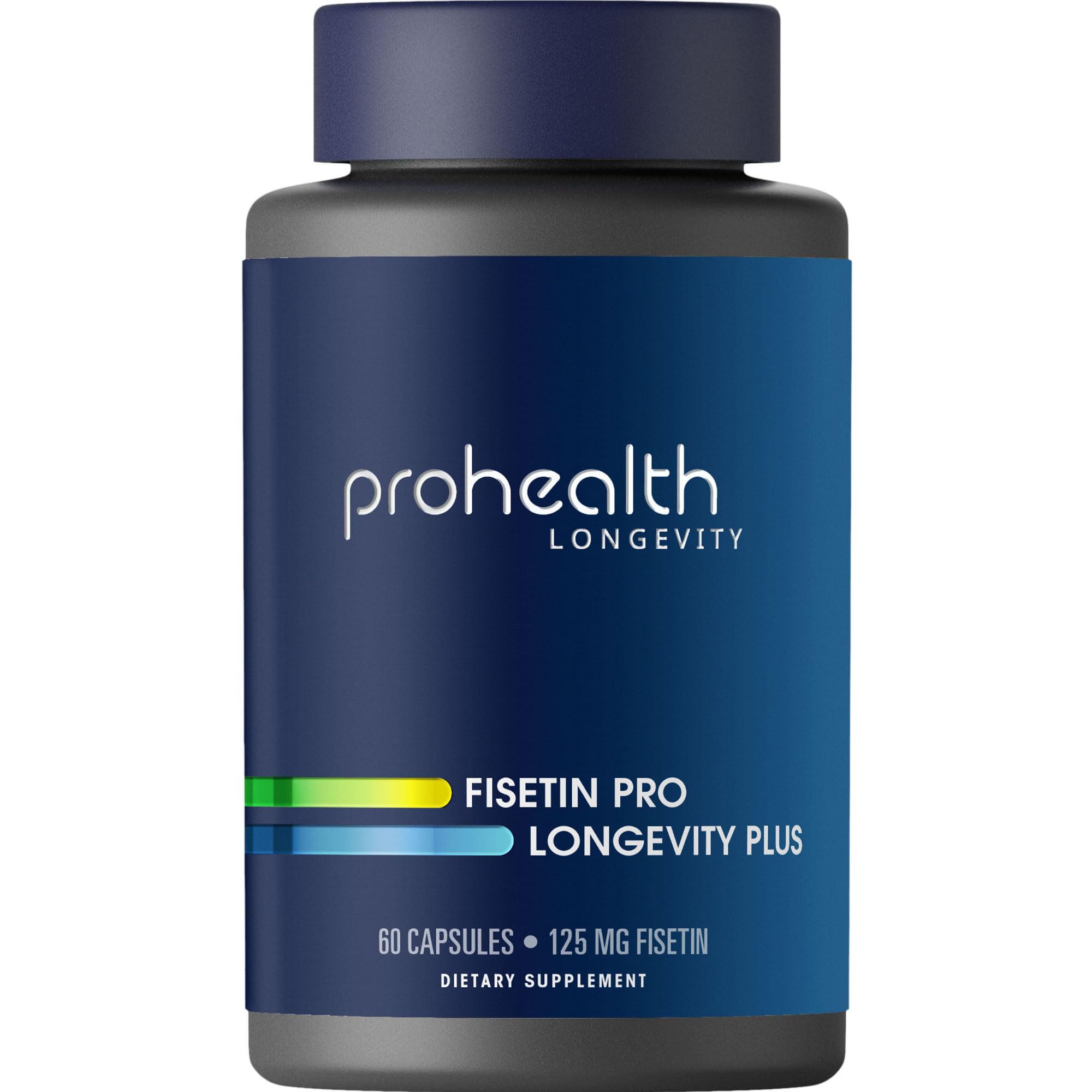 ProHealth Fisetin Supplements-15X Better Absorption from Polyphenol Blend + MCT Oil. 3rd Party Tested Pure. USA Manufactured. Powerful Antioxidant + Senolytic. Fisetin Supplement 125mg X 60 Servings 60 Count (Pack of 1)