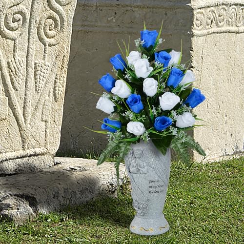 Cemetery Vase, Memorial Grave Vase with Ground Spikes, Angel Vases for Artificial Flowers, Grave Flowers Holder for Cemetery Headstone (1Piece, Flowers are NOT Included) image 7
