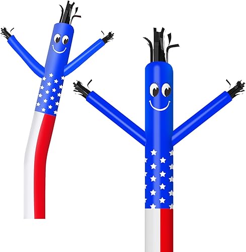 MOUNTO 20 pies 18 pulgadas Fly Puppet Dancer Tube Man Fly Guy Puppet Dancer (bandera de EE. UU.)