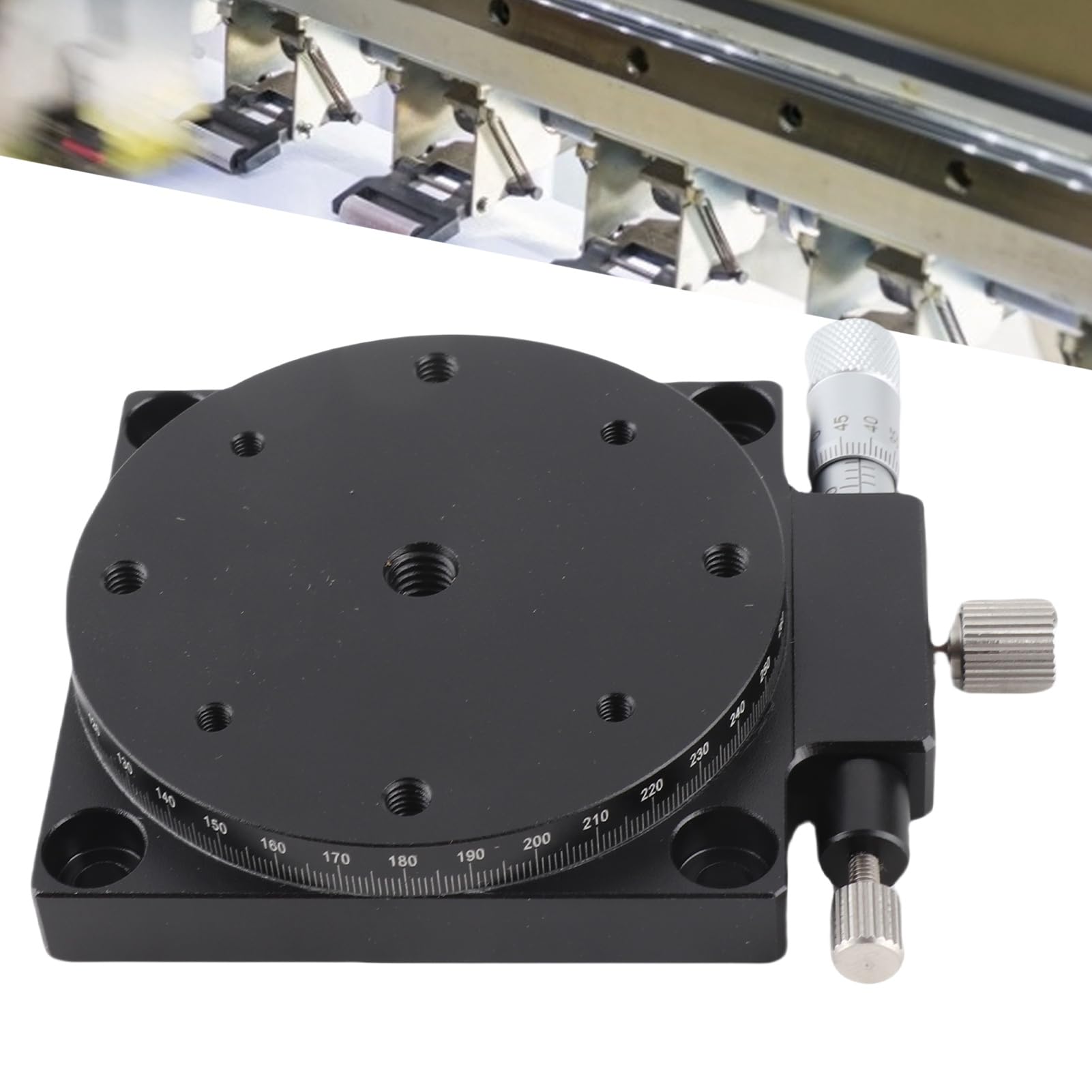 Schiebetisch Optischer Schlitten, Manueller Lineartisch, Präzise Linearführung, Eloxiertes Aluminium, Korrosionsbeständig und Langlebig