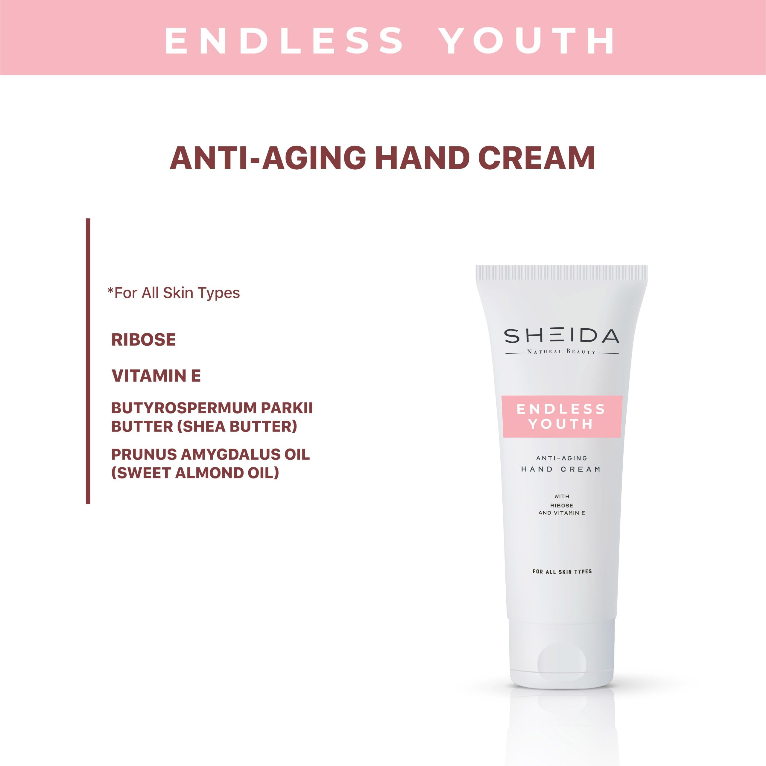 Sheida Endless Youth Yaşlanma Karşıtı El Kremi 75ml