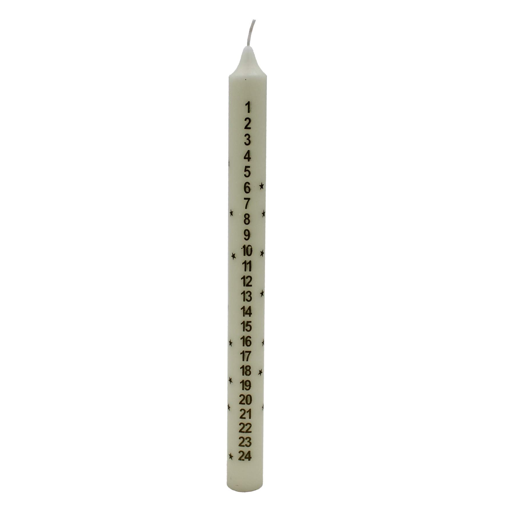 Widdle Gifts Cream Widdle Wonderland 25Cm Christmas Advent Candle - Tapered Countdown Candle (Cream)