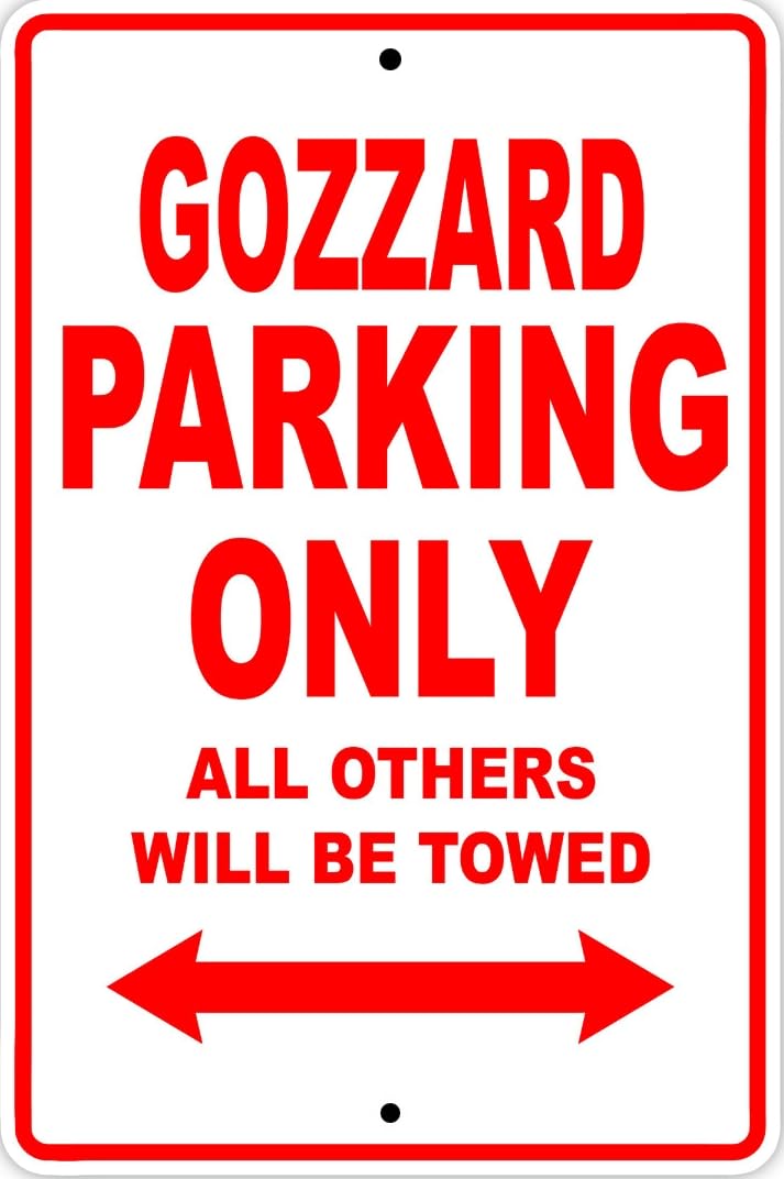Gozzard Parking Only Boat Ship Decor Novelty Notice Metal Sign
