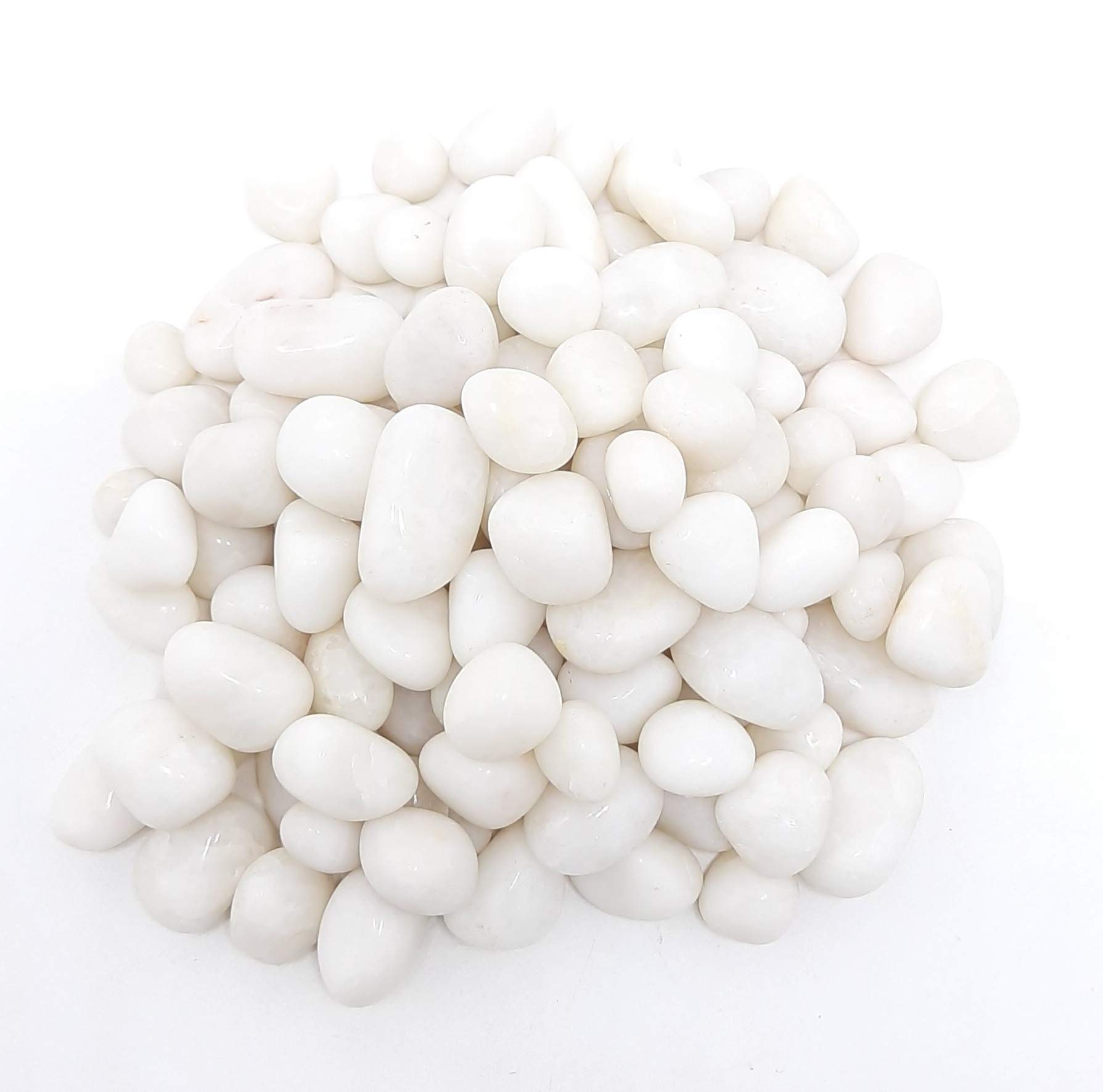 DRDEKORSTOKS White Pebbles Decorative Stones for Home Decor, Vase Filler & Show case (White Small Size, 950) (B07YDW96SN) Amazon Price History, Amazon Price Tracker
