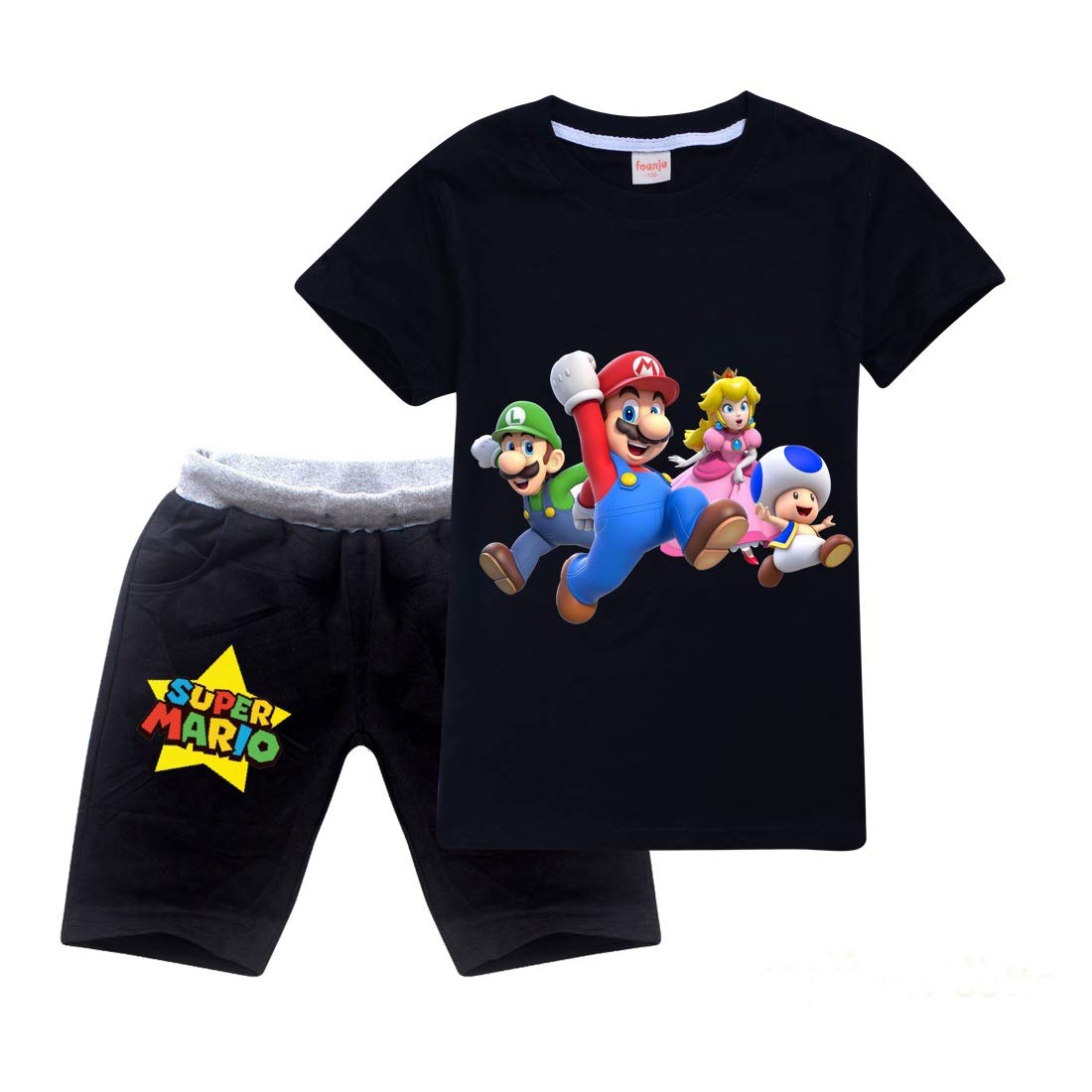 ALaMing Kids Unisex T Shirt Fashion Print Short Sleeve Top Tees for Boys Girls