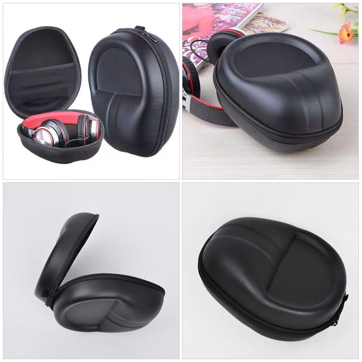 Gadpiparty 3piezas Estuche Protector para Auriculares Bolsa De Almacenamiento Portátil Cierre De Cremallera Organizador De Accesorios Digitales Compacto y Duradero