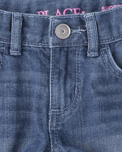 Image of The Children's Place Girls Denim Shortie Shorts