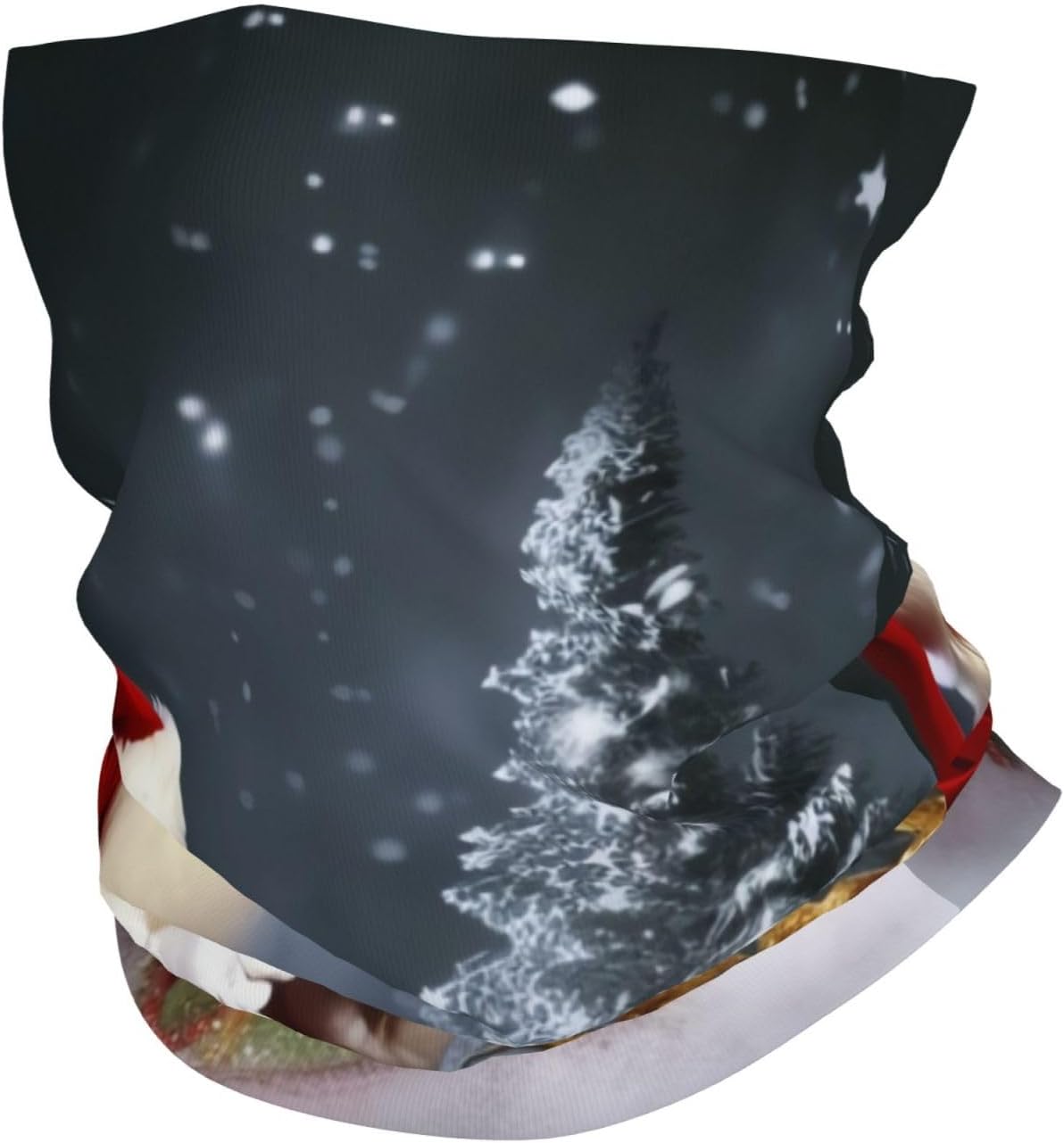 Merry Christmas Santa's gift Neck Gaiter UV Sun Protection Face Mask Scarf Cooling Breathable Face Cover for Men Women Elastic Balaclavas Versatile Bandana, Sun & Wind-proof for Skiing Hiking