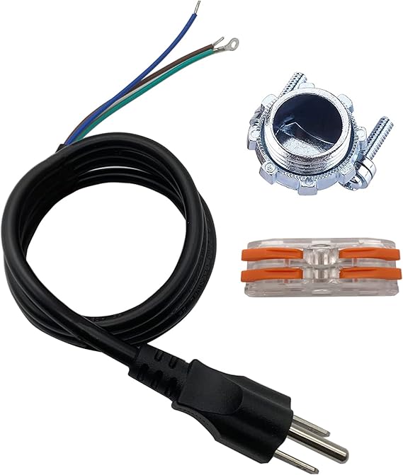 3.9 Ft Black Extension Cable Replacement Power Cord with