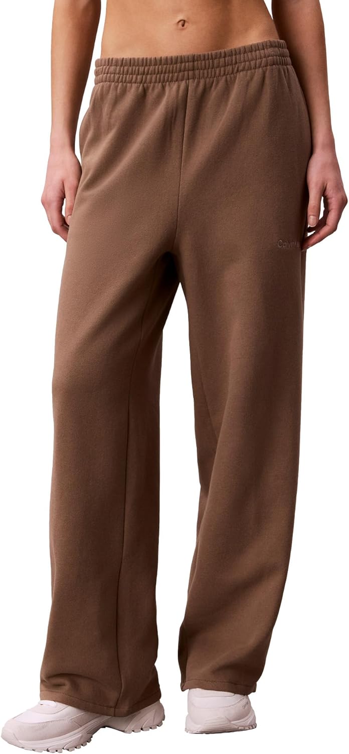 Calvin Klein Women's Brushed French Terry Straight Leg Joggers