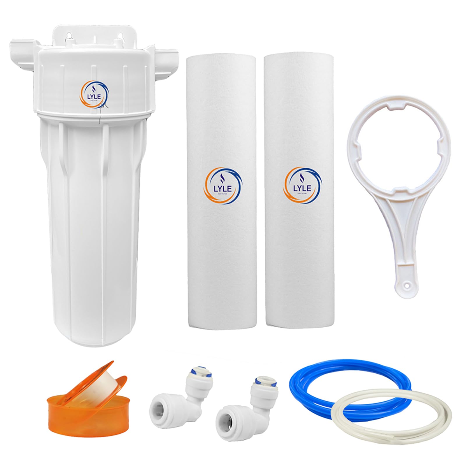Lyle Easy To Find External Pre Filter Kit For HUL Pureit RO & UV Water Purifier Comes With Housing/Bowl, 10" Sediment Filter, Spanner, Teflon Tape, 1/4 & 3/8 Push Elbow Connectors With 1/4 & 3/8 Pipe-image-39