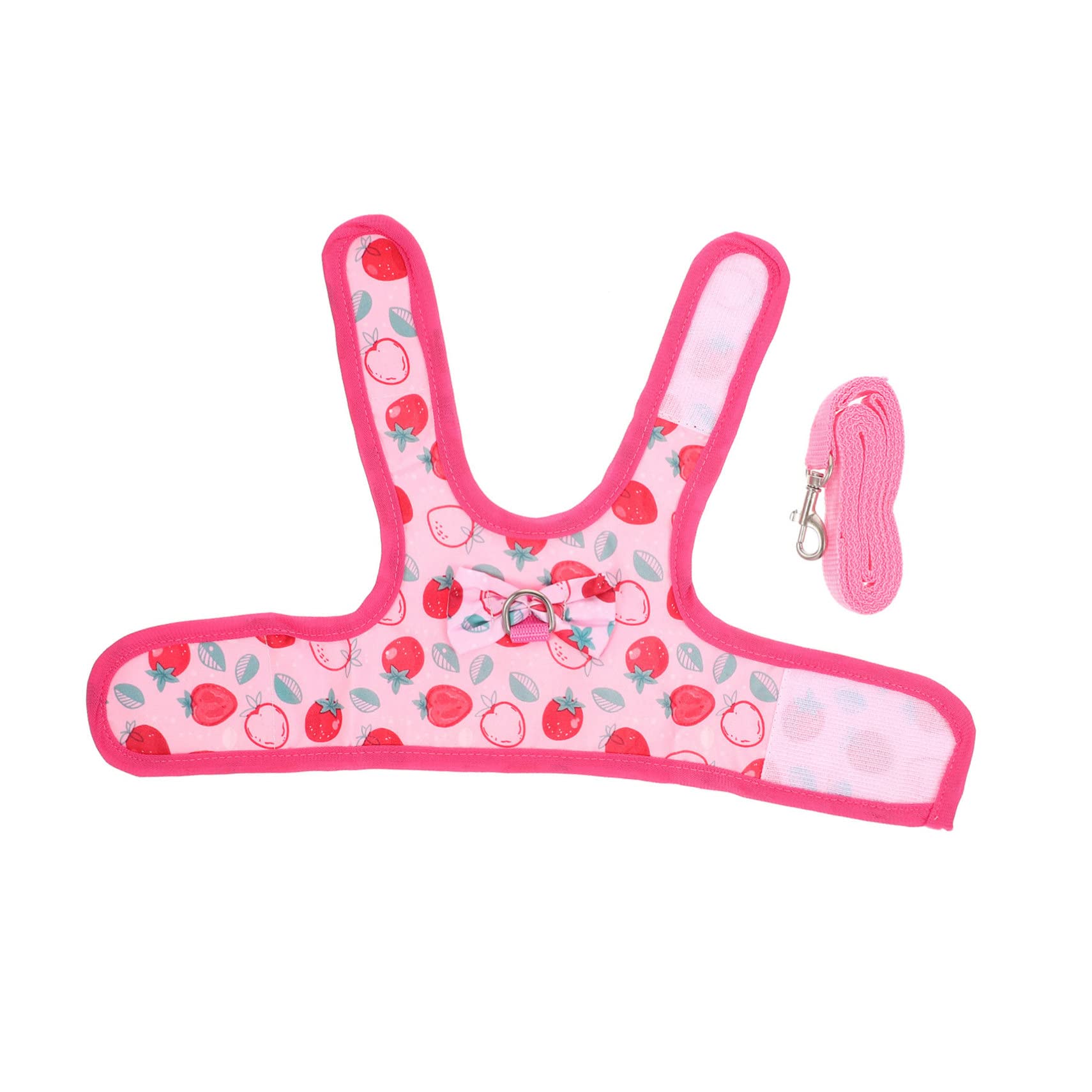 CORHAD 1Set Rabbit Leash and Harness for Small Pets Comfortable Traction Rope for Bunnies Guinea Pigs and Chinchillas for Indoor and Outdoor Activities