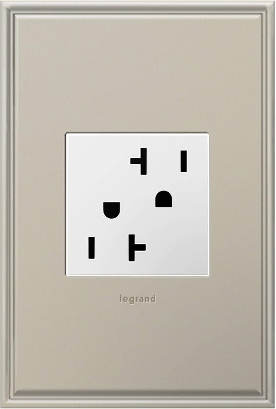 Legrand adorne 20A Tamper-Resistant Outlet in White Finish, 4-Pack, ARTR202W4