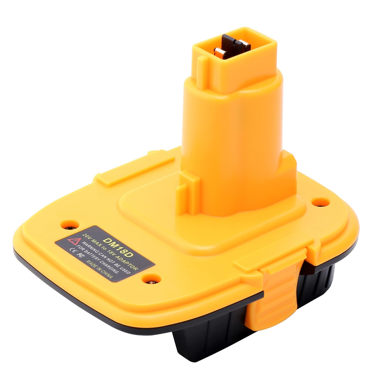 DM18D Battery Converter Compatible with De-Walt 18V XRP Cordless Tools | Compatible with Mil-waukee 18V Battery and Compatible with De-Walt 20V Max Batteries. Replaces DCA1820 18V to 20V Adapter