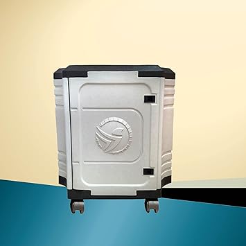 POWEREST Inverter Trolley for Tall Tubular Battery GreyWhite