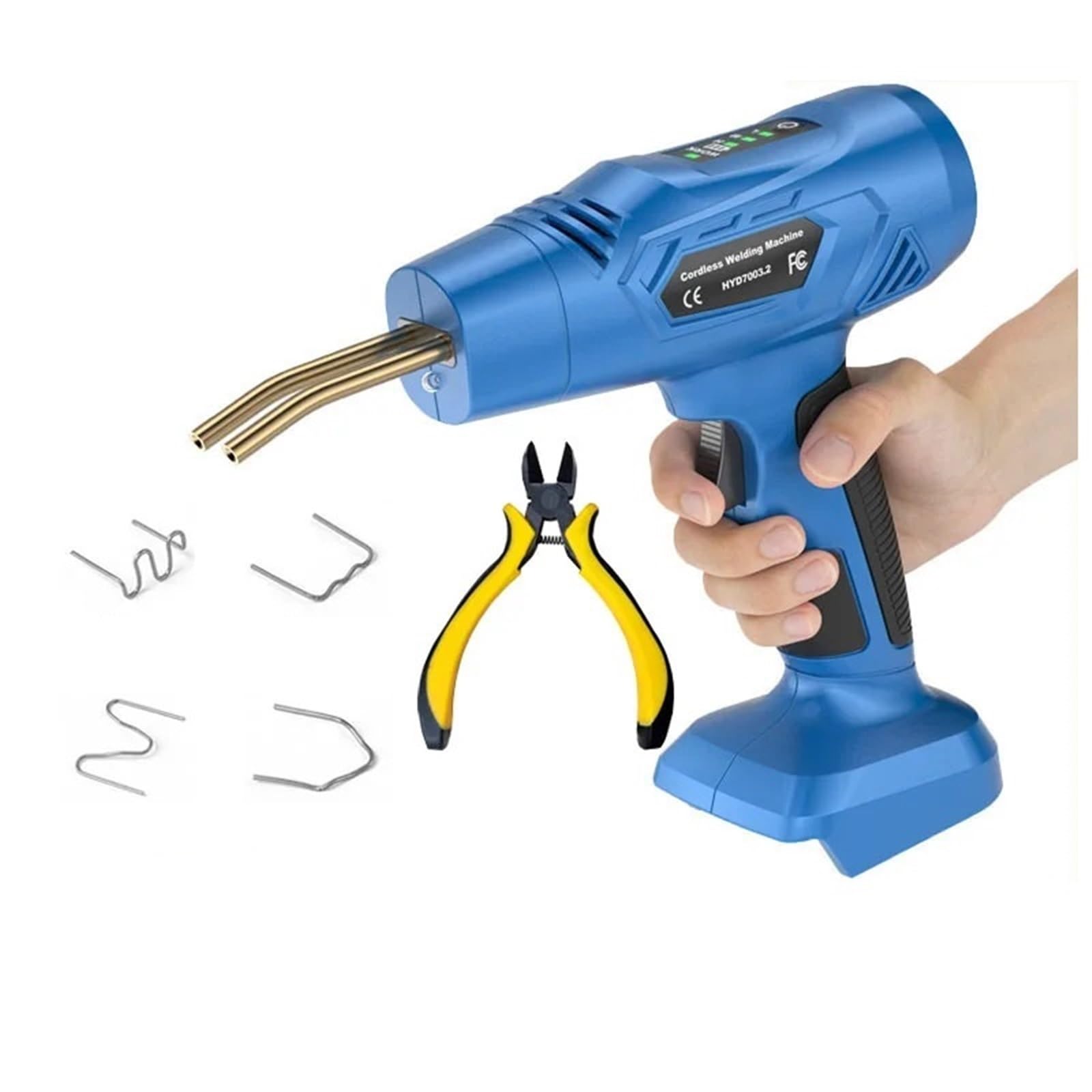 Soldadores Soldador de plástico inalámbrico, kit de máquina de soldar portátil, soldador para reparación de grietas en paneles de automóviles.