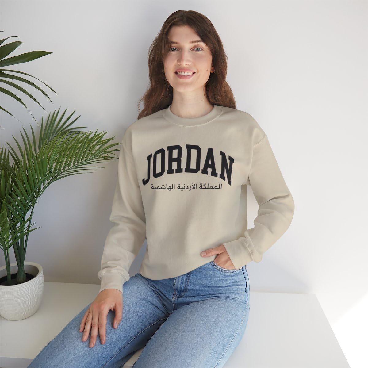 Jordan Adult Unisex Crewneck Sweatshirt, Sand, L - Image 2