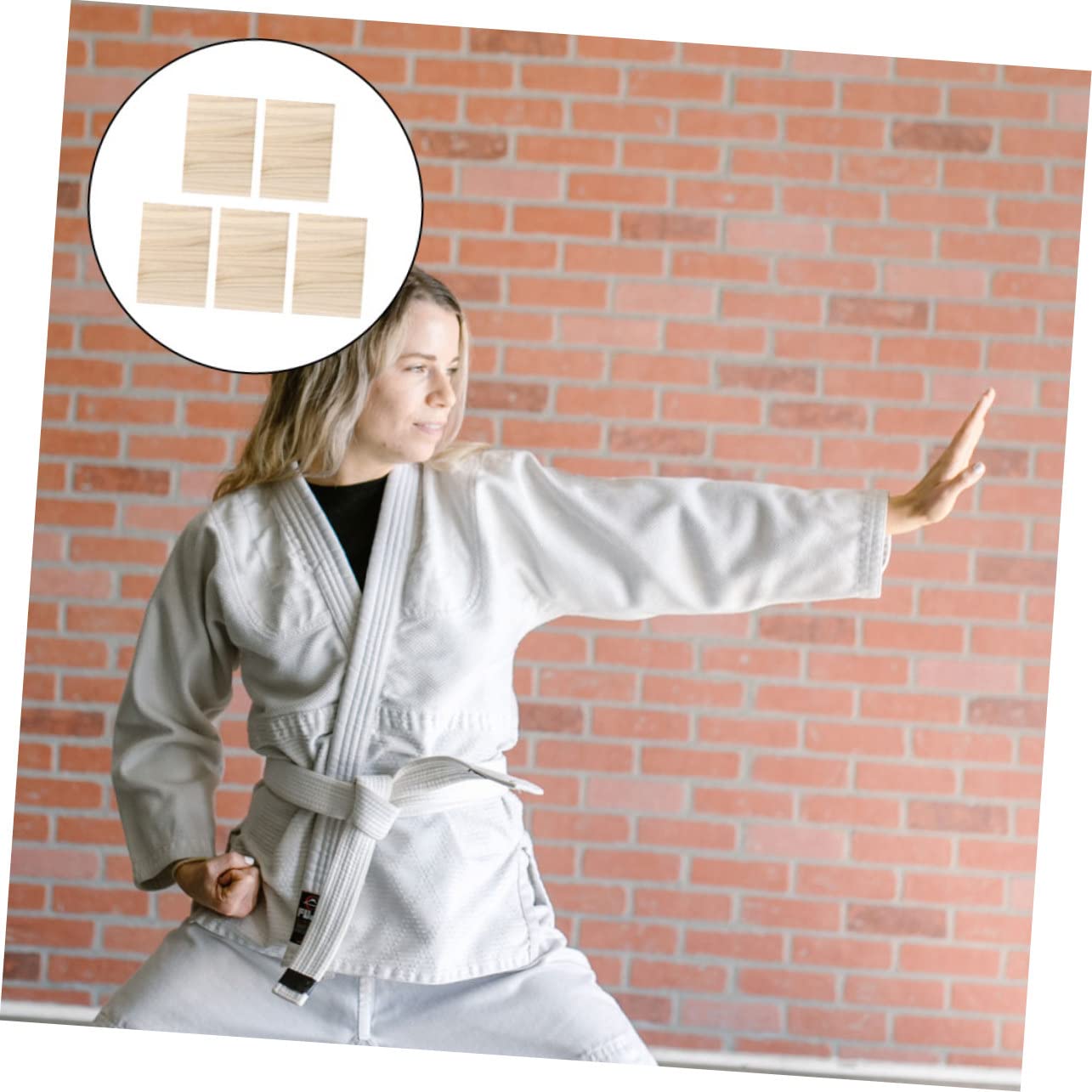 SUPVOX Tavole da Taekwondo per Rottura 5 Pezzi in Legno Robusto Tavole Allenamento Karate Ragazzo Ragazza per Arti Marziali Muay Thai Boxe
