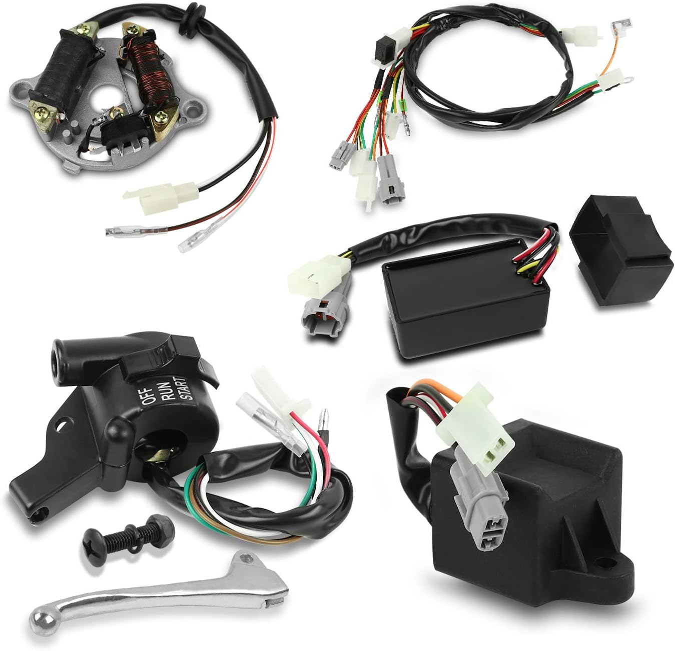 Bobine D'allumage Pour Moto Yamaha PW50/PW80 - Qualité Supérieure, Longueur Câble 450mm - 9