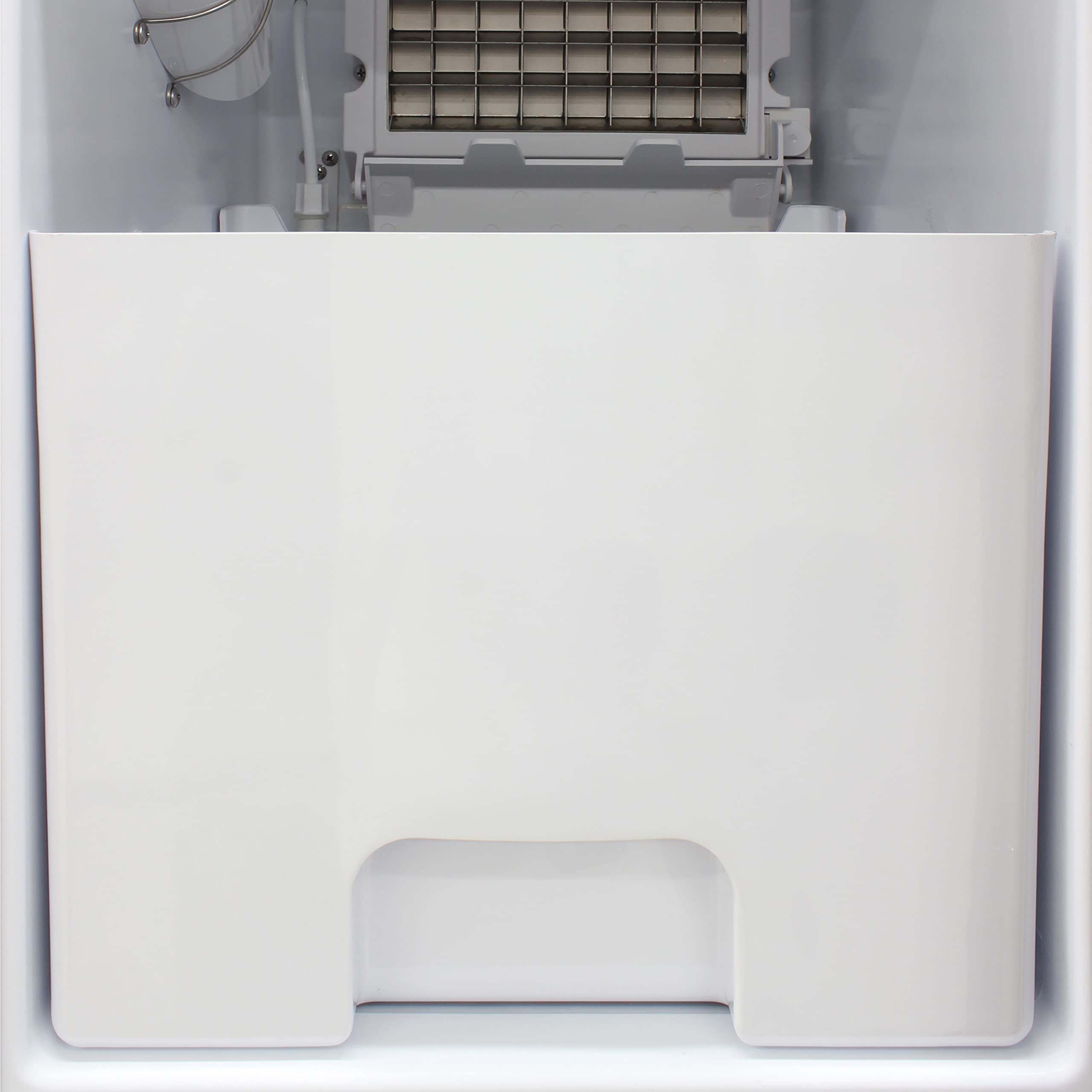 Brama Ice Maker Machine 50/Lbs. Ice Daily Undercounter Built-In Or Freestanding Stainless Steel Construction With Reversible Door And Auto Shut Off For Indoor Use, Metallic on Fridge.com - View 3