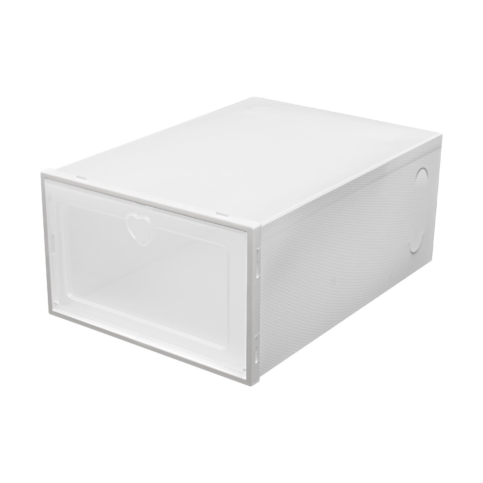 Begoniape 20 Scatole Per Scarpe Trasparenti E Bianche – Pieghevoli, Impilabili, Salvaspazio – Misura 33x23x14 Cm – Per Uomo, Donna E Bambini, In PP E ABS