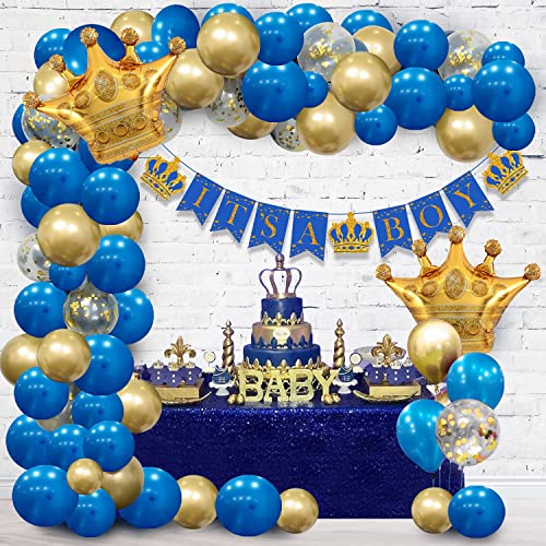 Image of Party Propz Decorations Props Material Set-51Pcs It's Banner, Metallic Balloon With Confetti And Crown Foil Balloon For Maternity; Mom To Be Photoshoot Materials, Baby Shower