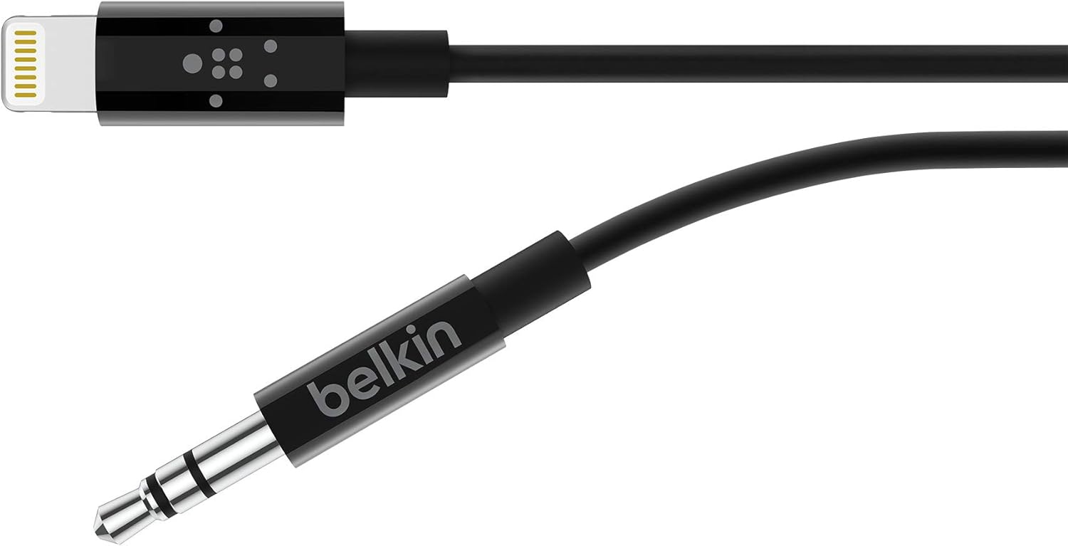 Crazy Clearance Belkin AV10172bt03-BLK 3.5mm Audio Cable with Lightning Connector, Black
