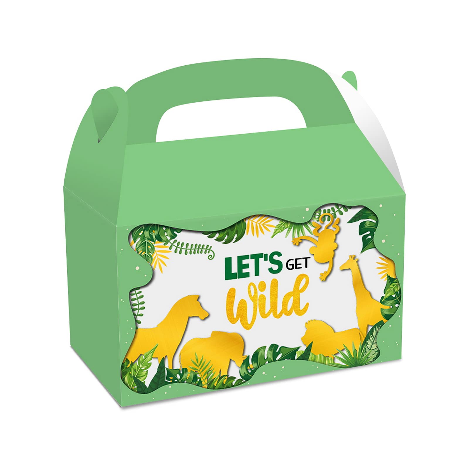 JZK Set di 30 portachiavi con animali della giungla per bambini, portachiavi con animali selvatici per bambini bomboniere di compleanno omaggi regalo di ringraziamento, zebra, tigre, leone, elefante