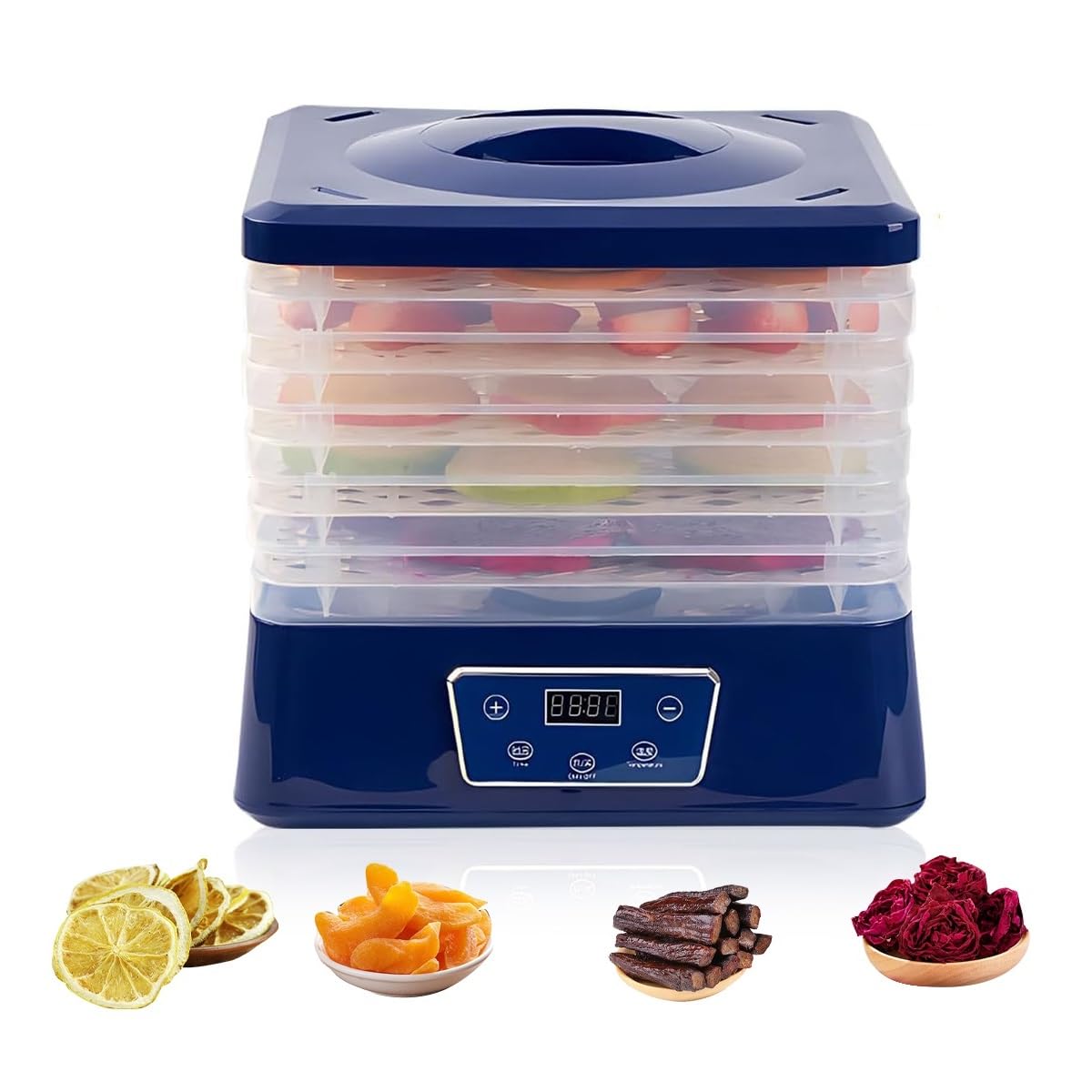 Food Dehydrator Electric Fruit Vegetable Dryer with 5 Trays, Digital Food Dryer Adjustable Timer Temperature Control for Beef Jerky Herbs Meats Pet Treats DIY Snacks, Electric Food Preserver Machine