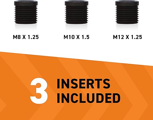 Vista 2 de Mishimoto MMSK-BK palanca de cambio con peso, con 3 insertos de rosca para adaptarse a varios modelos de vehículos, acero negro