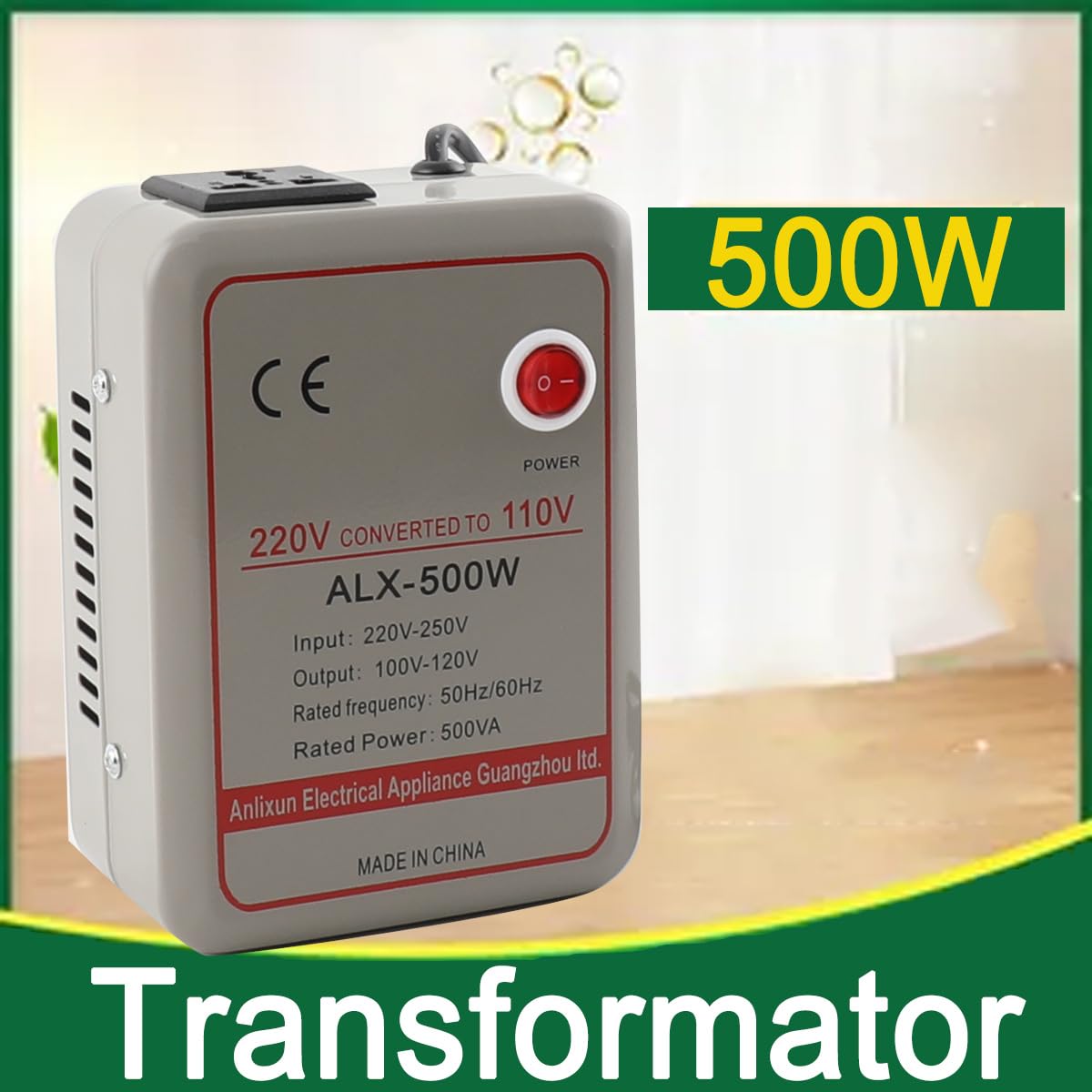 Transformador 220v a 110v Convertidor De Voltaje 500w Transformador Convertidor De Voltaje Abajador Convertidor De Tensión De Alimentación