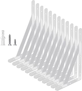 Shelf Brackets 18 Inch x 12 Inch, Heavy Duty Shelf Brackets 4 6 8 10 12 14 16 18 20 Inch, L Brackets Heavy Duty for Shelf Support