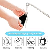 Vista 5 de 20 unidades de agarre para alfombra, almohadillas antideslizantes, agarres reutilizables y lavables para alfombra de área, agarre de alfombra